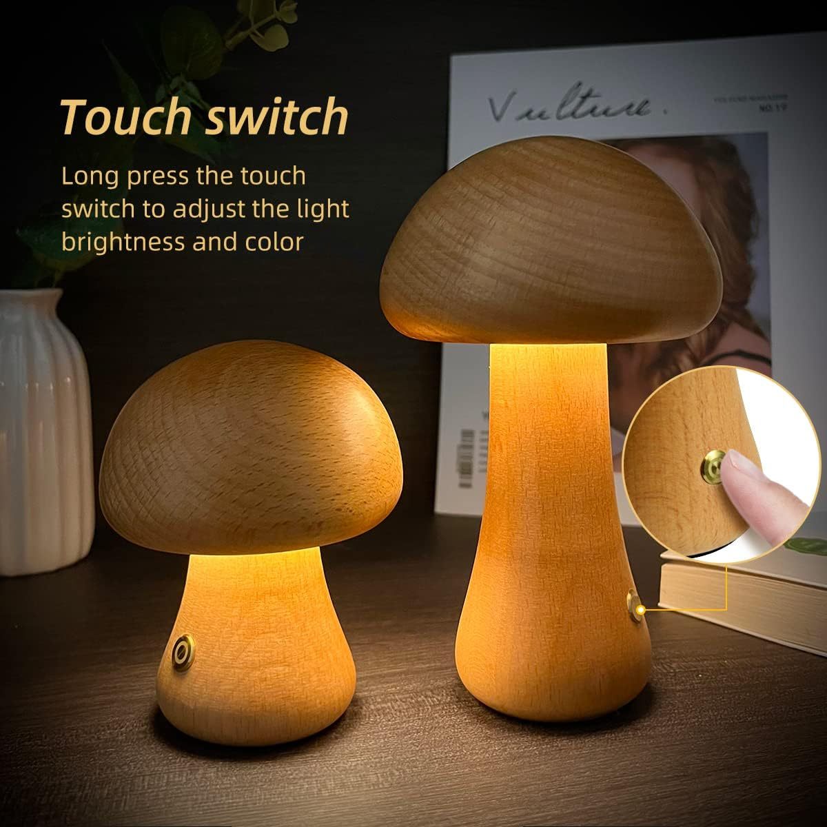 Bedside Mushroom Lamp